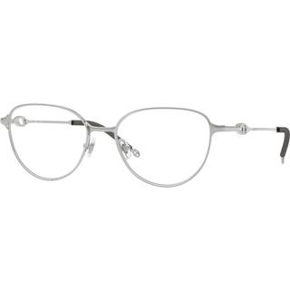 DIESEL Unisex DL5003 1001 Optiske stel Metal Sølv Transparent Rund Normal