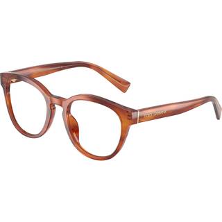 Dolce & Gabbana DG3421 3221 52 Briller Mænd Brun - Shiny Striped Ginger Brown - 52mm