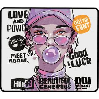 Owepowe Rapper Girl - Gaming Musemåtte - XL