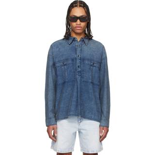 Camisa Vittore - Hombre - Azul - Talla M - Isabel Marant