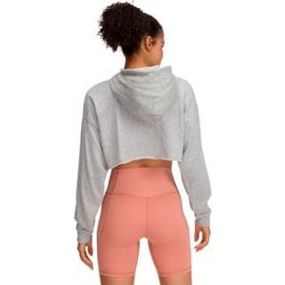 Under Armour Icon Terry Women's Crop Hoodie Mod Gray / White XS