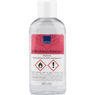 Hånddesinfektion 80ml 85% ethanol flaske med klaplåg