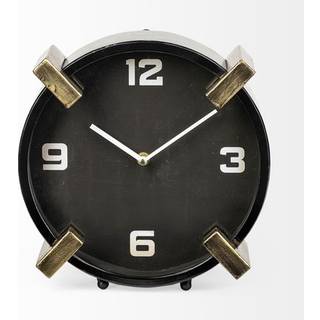 Sort guld metal rund skrivebordsbordur