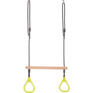 Trapezgynge m. ringe - Lime (sort reb)