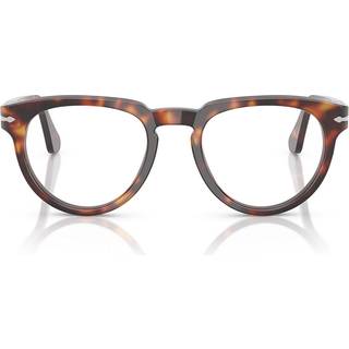 Persol Unisex PO3377V 24 Vista -rammer Acetat Skildpadde Transparent Pantos Normal