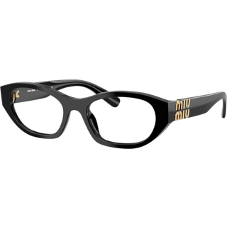 Miu Miu MU03WVF Asian Fit 16K1O1 51 Briller Kvinder Black - Black - 51mm