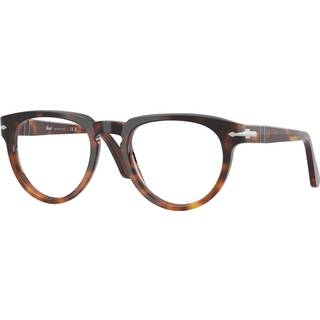 Persol Unisex PO3377V 1160 Optiske stel Acetat Brun Transparent Pantos Normal