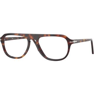 Persol Unisex PO3368V 24 Optiske stel Acetat Skildpadde Transparent Pilot Normal