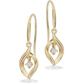 Scrouples øreringe cubic zirkonia i 8 karat guld