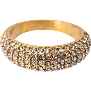 DARK Full Bling Ring Champagne Size 3
