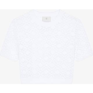Givenchy Monogram 72 jacquard crop top - white - XS