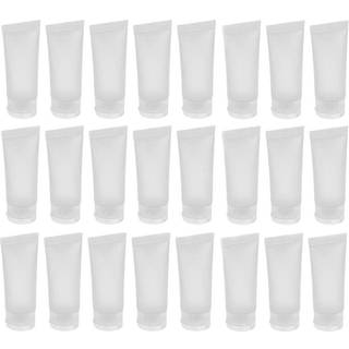 Ericotry 24pcs 30 ml (1 oz) Tom gennemskinnelig plastik kosmetisk lotion rør flasker Shampoo Facial rengøring Flasker Makeup Prøve Soft Container
