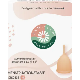 Femi.Eko Menstruationskop rosa str. M