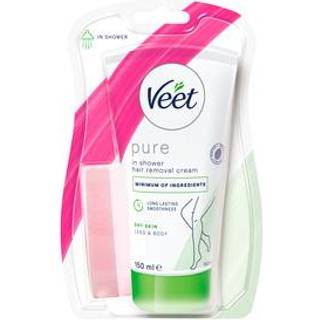 Veet Pure In-Shower Hair Removal Cream Dry Skin - 150 ml.