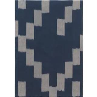 Ferm Living Ikat Viskestykke 50x70 Cm Ink Blue / Parchment - Viskestykker Bomuld Blækblå - 1104270942
