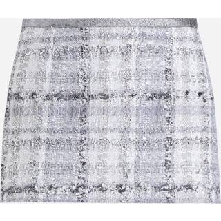 Dolce&Gabbana Checked low-rise lamÃ© tweed miniskirt - grey - L