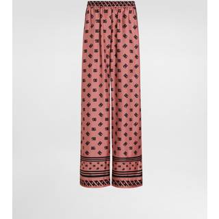 Dolce&Gabbana DG silk satin palazzo pants - pink - XXXL