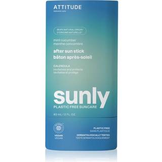 Attitude Sunly Plastic Free Suncare Lindrende Aftersun creme Mint, Cucumber 60 g - 60 g