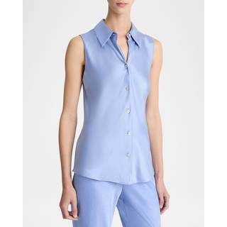 Vince Silk satin shirt - blue - S