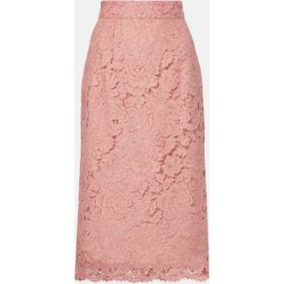 Dolce&Gabbana Lace midi skirt - pink - XXXS