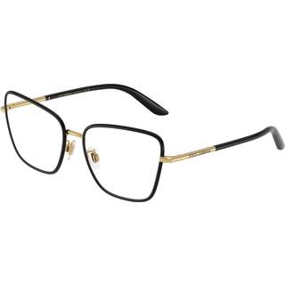 Dolce & Gabbana Kvinde DG1359 1334 Optiske stel Metal Sort Transparent Cat Eye Normal