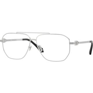Versace Mand VE1307 1000 Optiske stel Metal Sølv Transparent Pilot Normal - Sølv