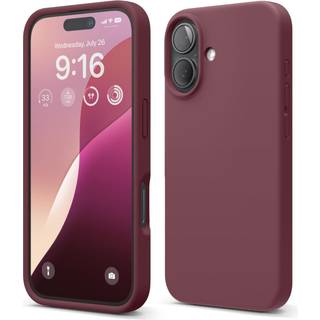 Elago kompatibel med iPhone 16 Case Premium Liquid Silicone Case Full Body Beskyttende dækningschockfast Slim Phone Case Anti-Scratch Soft Microf