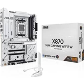 ASUS X870 MAX GAMING WIFI7 WHITE Bundkort - AMD X870 - AMD AM5 socket - DDR5 RAM - ATX