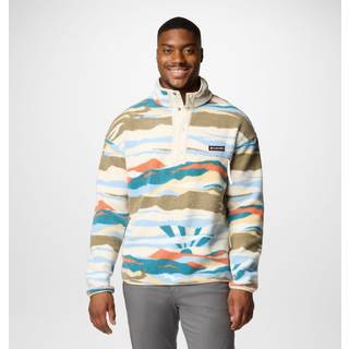 Columbia Helvetia II Printed Half Snap Fleece Half-Zip Fleecepullover - M - chalk rogue valley