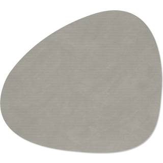 LIND DNA Corduroy dækkeserviet curve L Light Grey