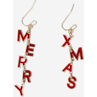 Hængende øreringe med glædelig jul