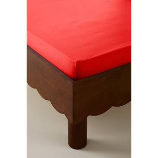 ZACK MINI faconsyet lagen krybbe økologisk 60x120 cm - Rød