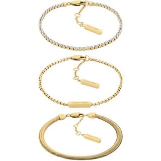3-Piece Bracelet Set - Gold - One Size