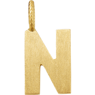 Dulong Letter vedhæng - N, lille guld