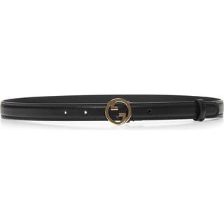 Gucci Blondie Interlocking G leather belt - black - 80CM