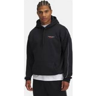 Project Rock Icon Fleece Men's Hoodie Black / Racer Red / White M