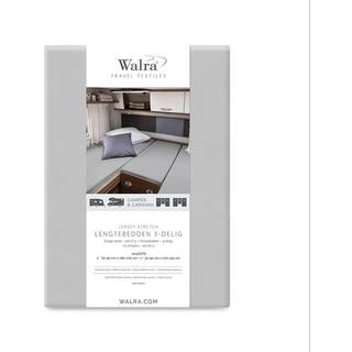 Walra Travel jersey stræklagen, 170-230 x 180-210 cm, grå - 3 dele