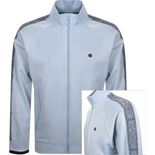 Pretty Green Eclipse Paisley Tape Track Top Blue