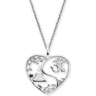 Engelsrufer Halskette - ERN-YIYAHEARTLEAF-ZI - silber