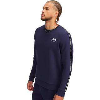 Under Armour Icon Fleece Taping Men's Crew Midnight Navy / White M