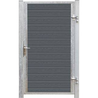 Artura Kompositlåge - 99x175 cm + 16 cm stolper til nedgravning - højrehængt - 17274-1