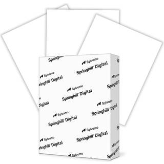 Springhill White 8,5 x 11 Cardstock Paper 90lb 163GSM 250 ark (1 REAM) - Premium Letv?gts Cardstock Printer Paper med glat finish til lyk?nskning