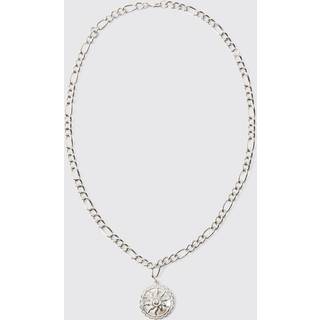 Mens Star Pendant Necklace In Silver