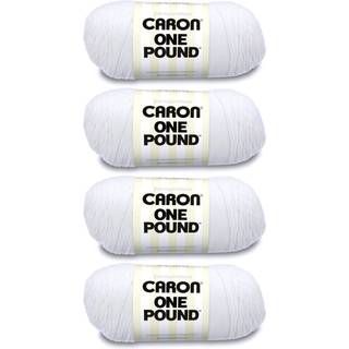 Caron White One Pound Yarn Multipack av 4 4 Pack
