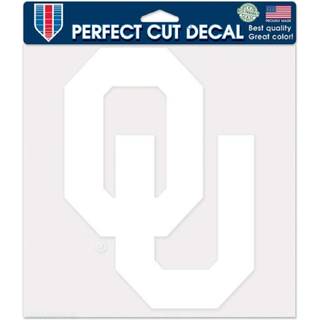 Wincraft Oklahoma Sooners 8x8 White Team Logo Decal 8 """" X8 """"
