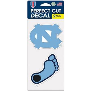 Wincraft NCAA University of North Carolina Perfect Cut Decal (S?t p? 2) 4 """" X 4 """"