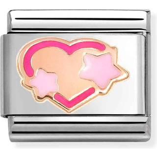 Nomination Rose Gold Pink Fuchsia Star Heart Charm