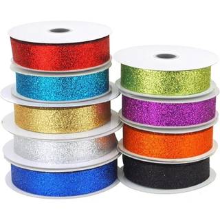 Homeford Firefly importerer glitterb?ndindpakning 7/8-tommer 25 yards sort 7/8 """"