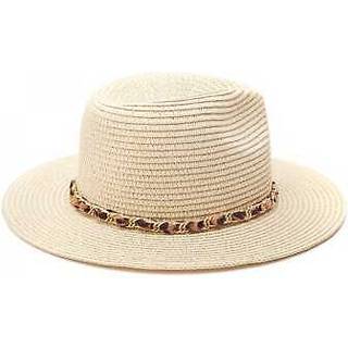 Moda in Pelle Portofino Straw Black Hat With Chain Trimen
