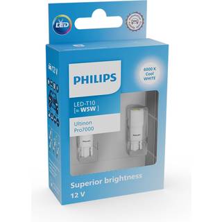Philips Ultinon Pro7000 SI LED pære W5W 6000K (2 stk.)